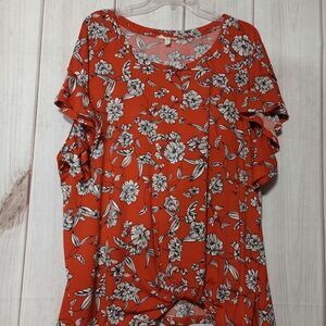 2‎ For 30 Como Blu Shirt Ladies 3x Floral Short sleeve
